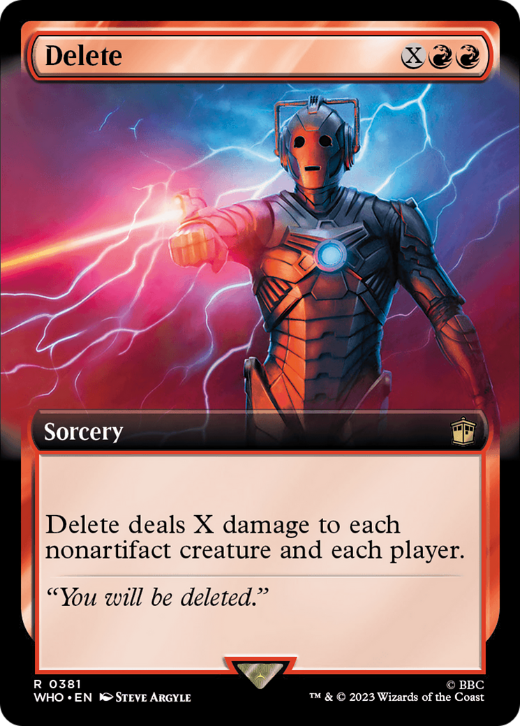 Delete (Extended Art) [Doctor Who] | Gear Gaming Fayetteville