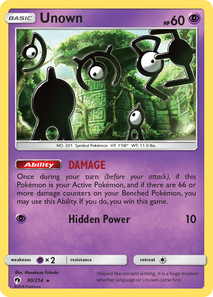 Unown (90/214) [Sun & Moon: Lost Thunder] | Gear Gaming Fayetteville
