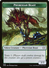 Phyrexian Goblin // Phyrexian Beast Double-Sided Token [Phyrexia: All Will Be One Tokens] | Gear Gaming Fayetteville