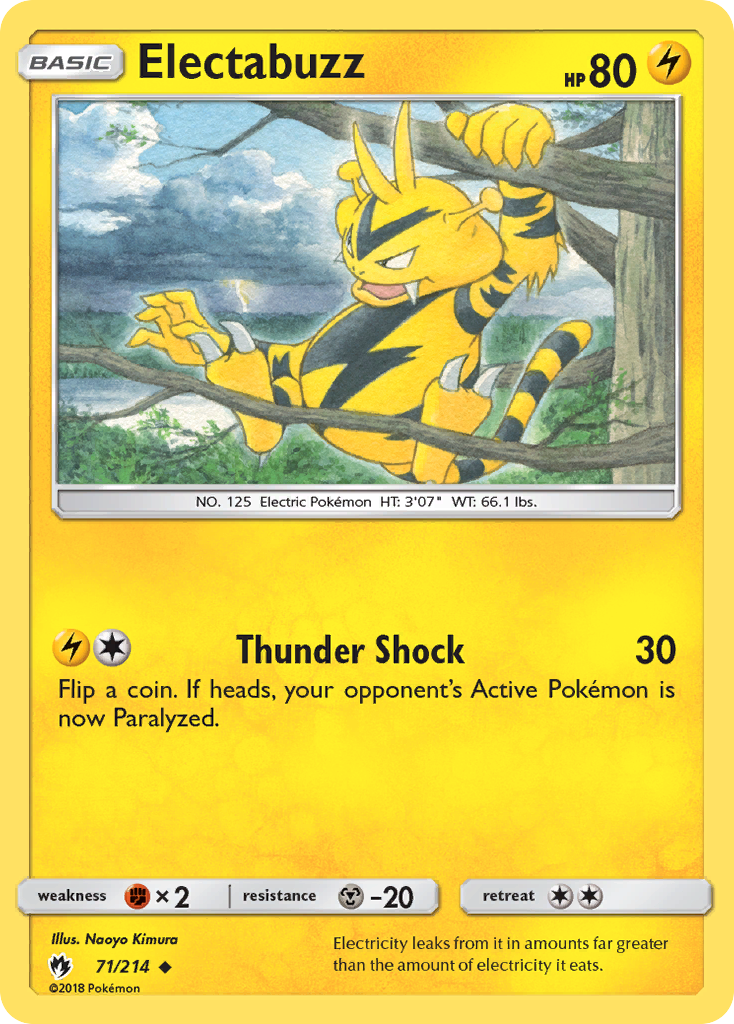 Electabuzz (71/214) [Sun & Moon: Lost Thunder] | Gear Gaming Fayetteville