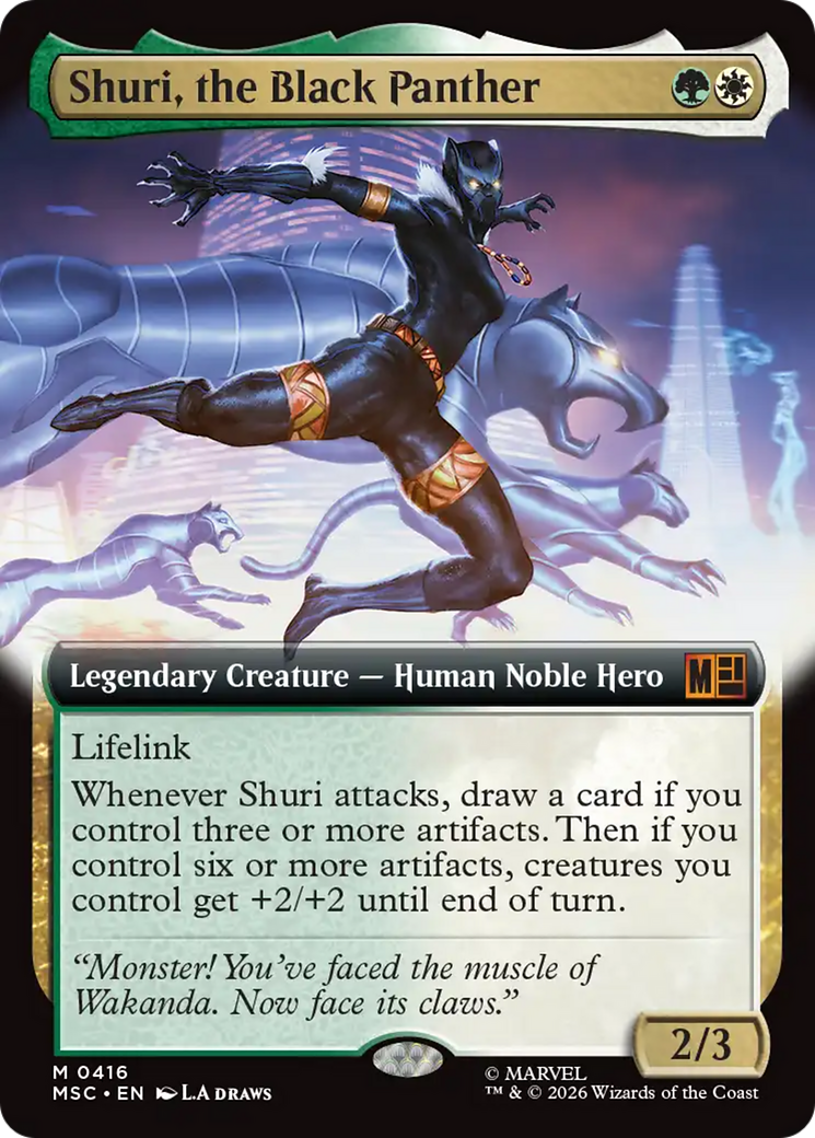 Shuri, the Black Panther (Extended Art) [Marvel Super Heroes Commander] | Gear Gaming Fayetteville