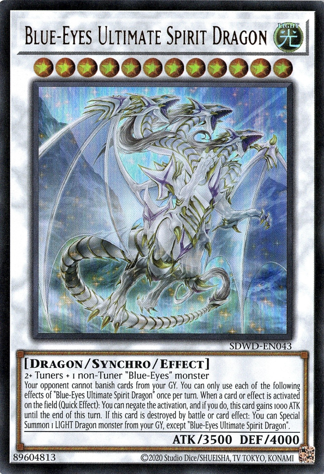 Blue-Eyes Ultimate Spirit Dragon (Unlimited) [SDWD-EN043] Ultra Rare | Gear Gaming Fayetteville