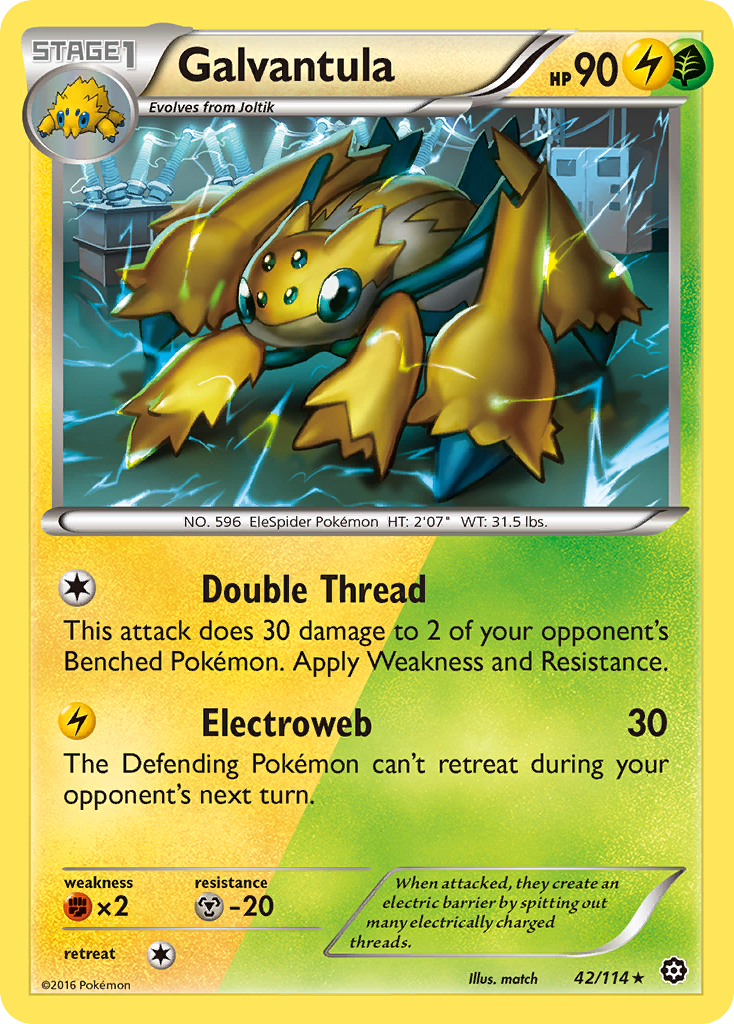 Galvantula (42/114) [XY: Steam Siege] | Gear Gaming Fayetteville