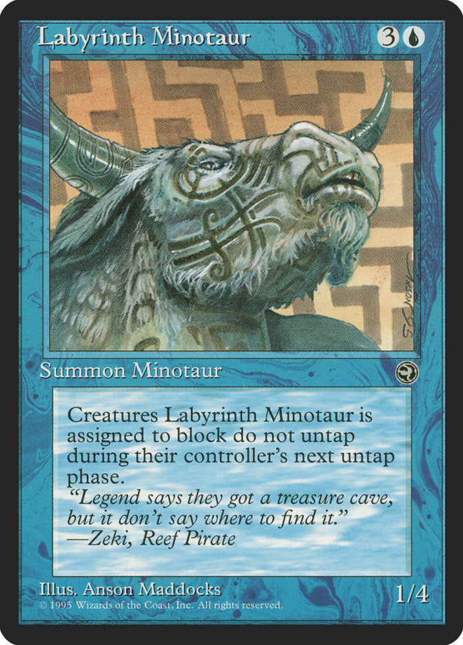 Labyrinth Minotaur (Zeki Flavor Text) [Homelands] | Gear Gaming Fayetteville