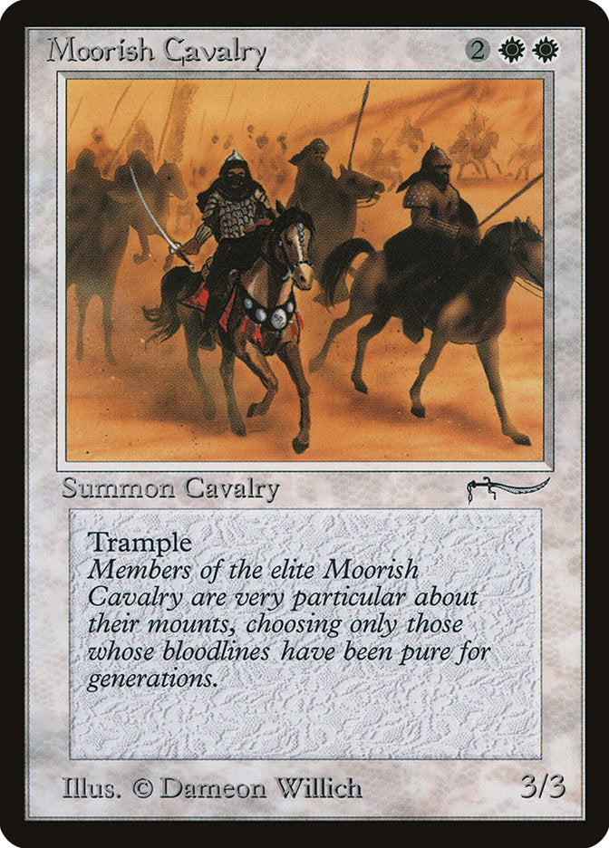 Moorish Cavalry (Dark Mana Cost) [Arabian Nights] | Gear Gaming Fayetteville