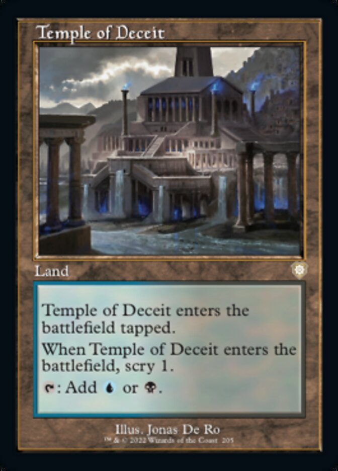 Temple of Deceit (Retro) [The Brothers' War Commander] | Gear Gaming Fayetteville