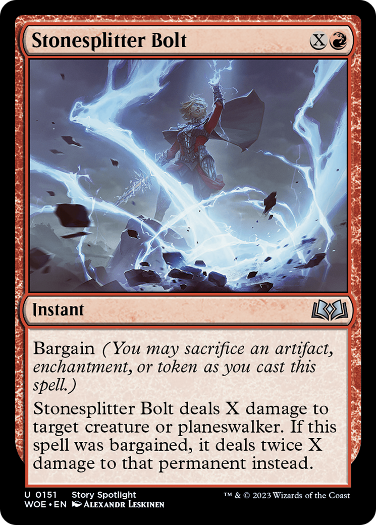 Stonesplitter Bolt [Wilds of Eldraine] | Gear Gaming Fayetteville