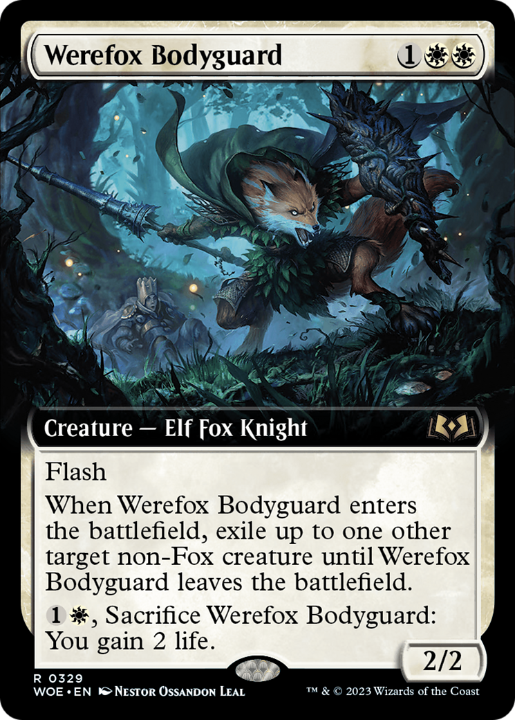 Werefox Bodyguard (Extended Art) [Wilds of Eldraine] | Gear Gaming Fayetteville