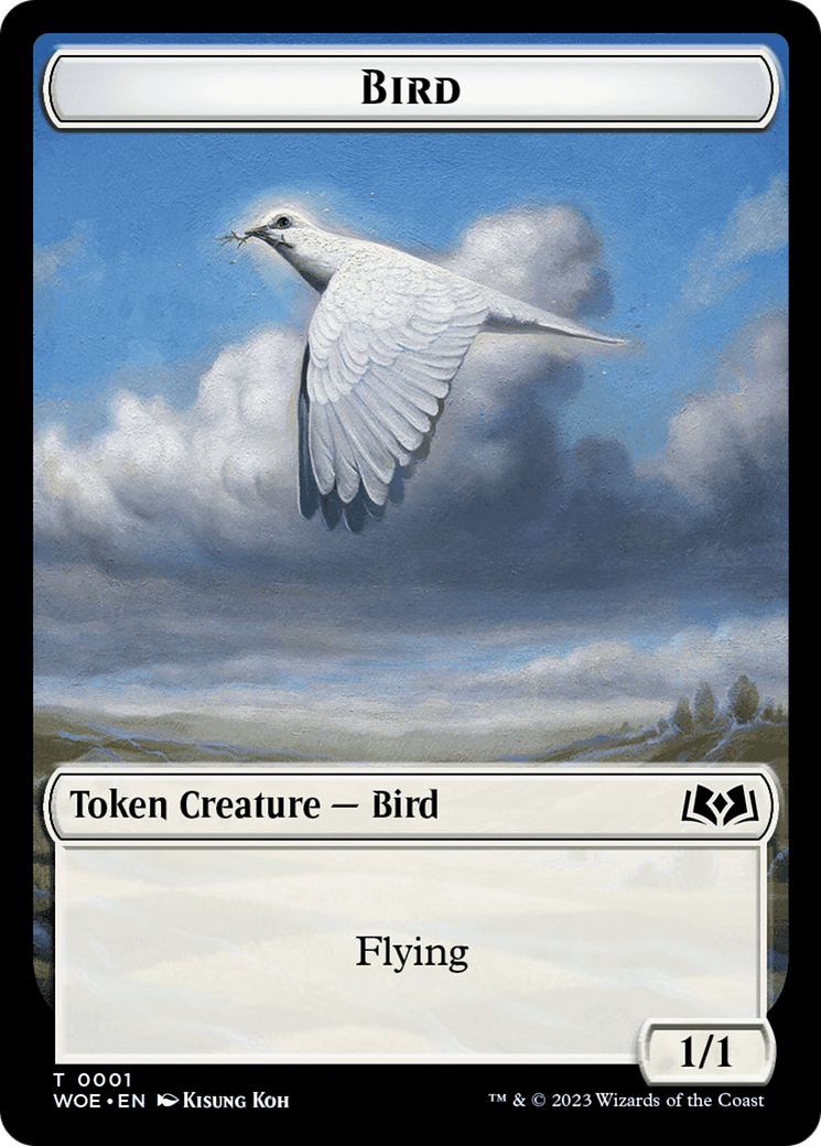 Bird // Food (0012) Double-Sided Token [Wilds of Eldraine Tokens] | Gear Gaming Fayetteville