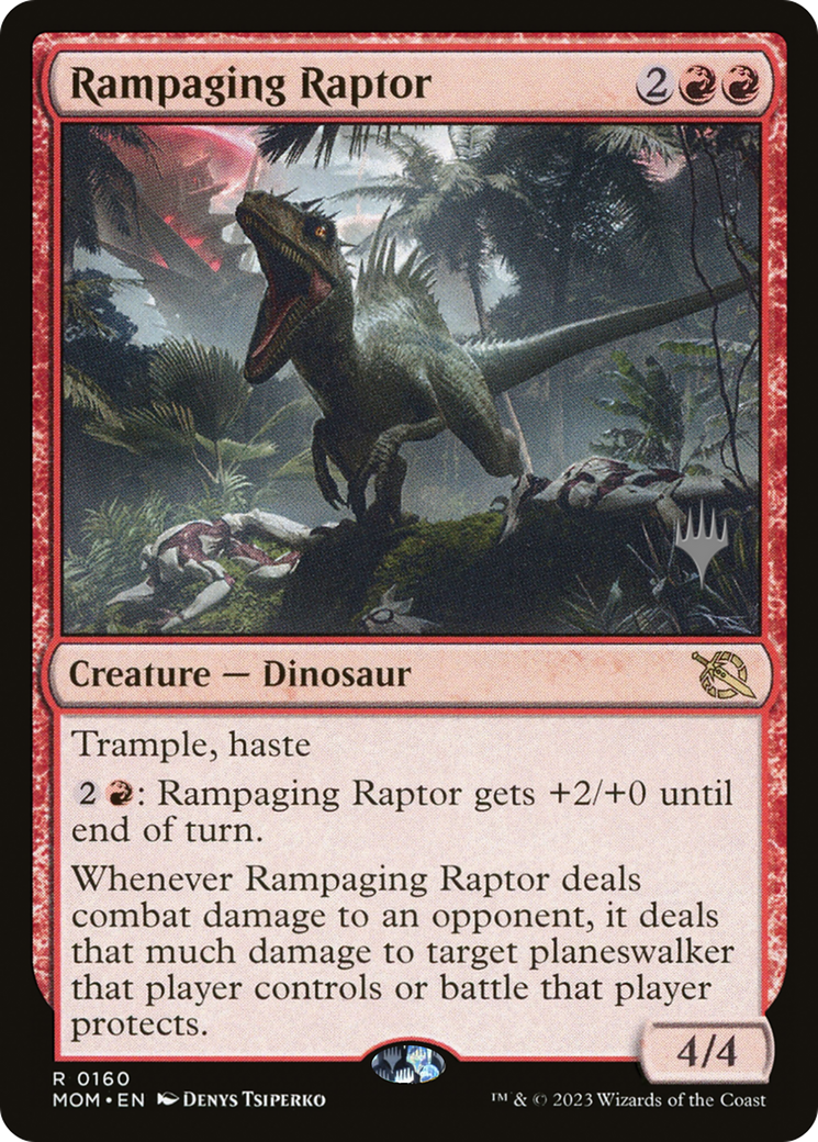 Rampaging Raptor (Promo Pack) [March of the Machine Promos] | Gear Gaming Fayetteville