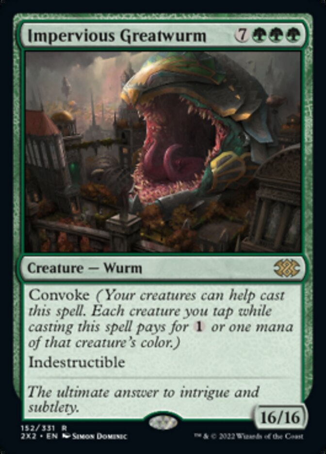 Impervious Greatwurm [Double Masters 2022] | Gear Gaming Fayetteville