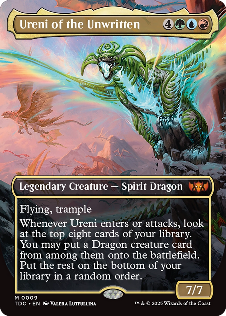 Ureni of the Unwritten (Borderless) [Tarkir: Dragonstorm Commander] | Gear Gaming Fayetteville