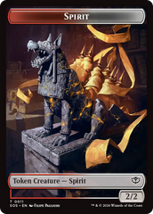 Fractal (0005) // Spirit (0011) Double-Sided Token [Secrets of Strixhaven Tokens] | Gear Gaming Fayetteville
