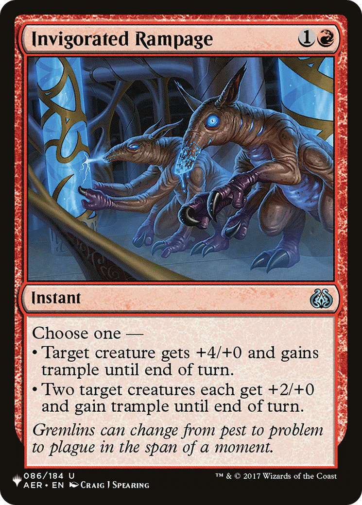 Invigorated Rampage [The List Reprints] | Gear Gaming Fayetteville