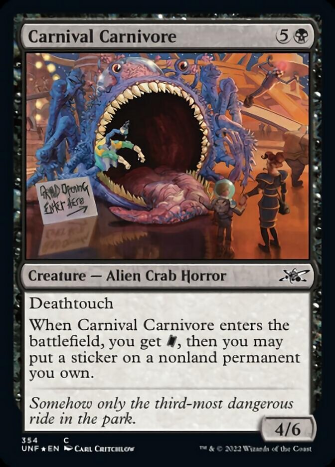 Carnival Carnivore (Galaxy Foil) [Unfinity] | Gear Gaming Fayetteville