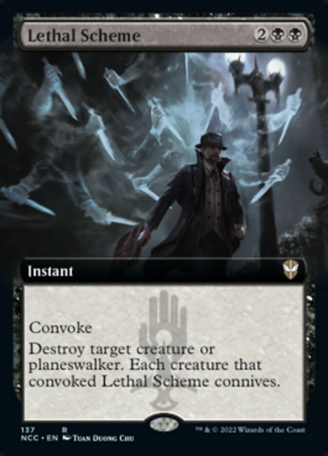 Lethal Scheme (Extended Art) [Streets of New Capenna Commander] | Gear Gaming Fayetteville