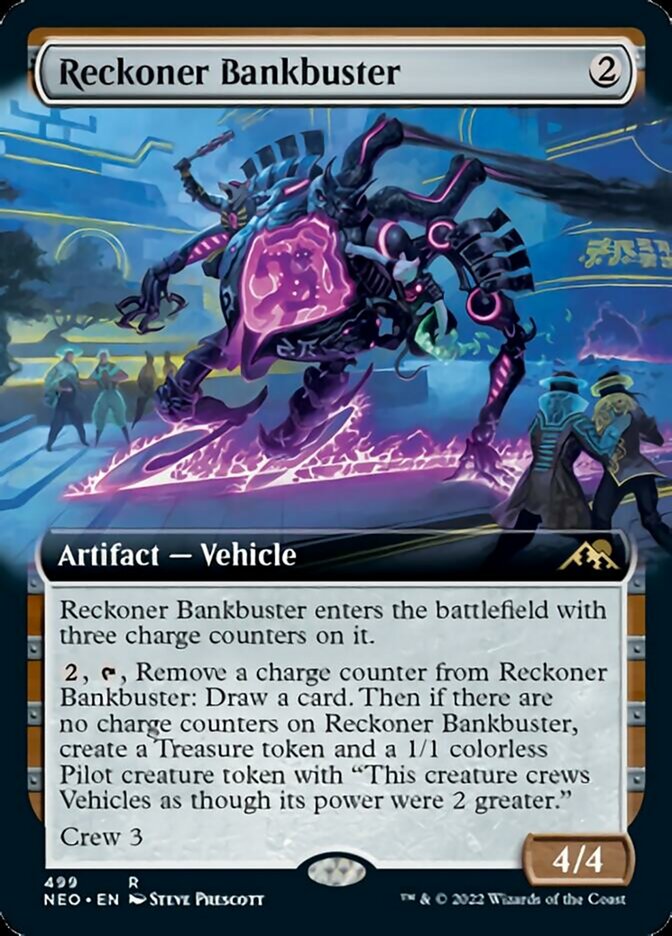 Reckoner Bankbuster (Extended Art) [Kamigawa: Neon Dynasty] | Gear Gaming Fayetteville