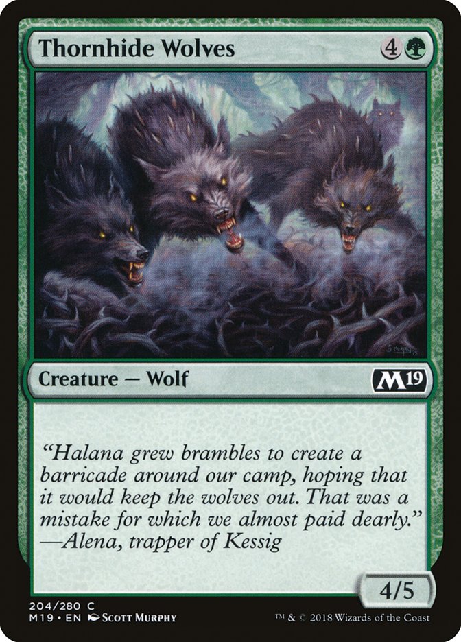 Thornhide Wolves [Core Set 2019] | Gear Gaming Fayetteville