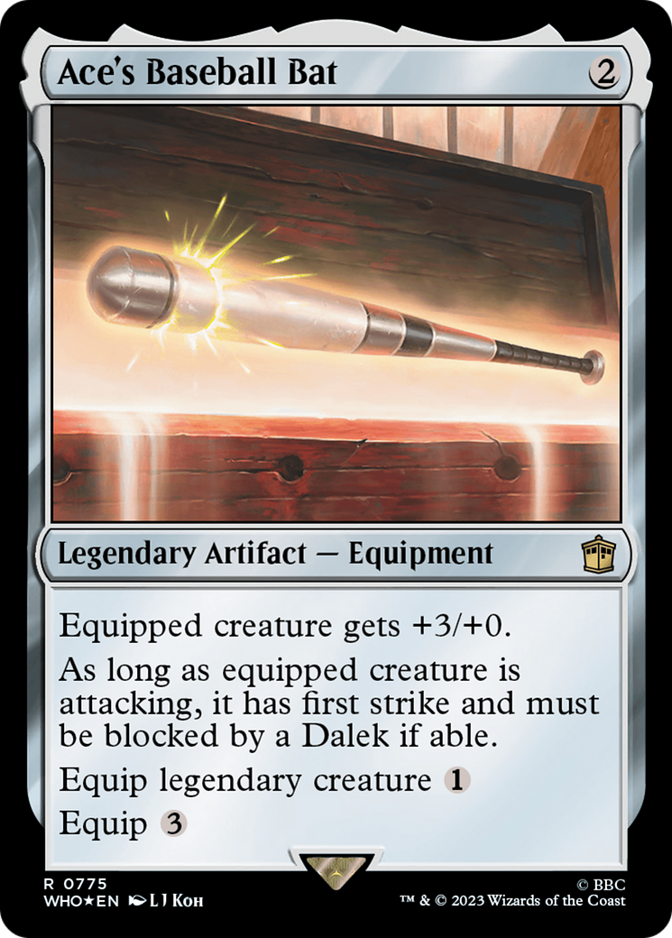 Ace's Baseball Bat (Surge Foil) [Doctor Who] | Gear Gaming Fayetteville