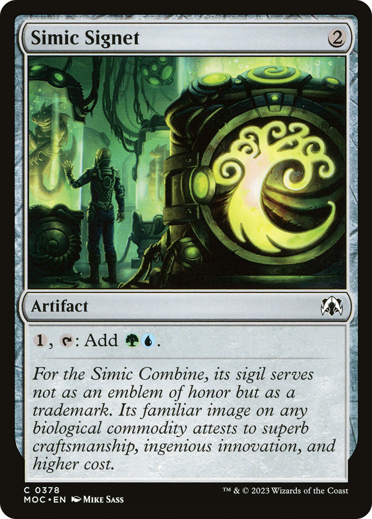 Simic Signet [March of the Machine Commander] | Gear Gaming Fayetteville