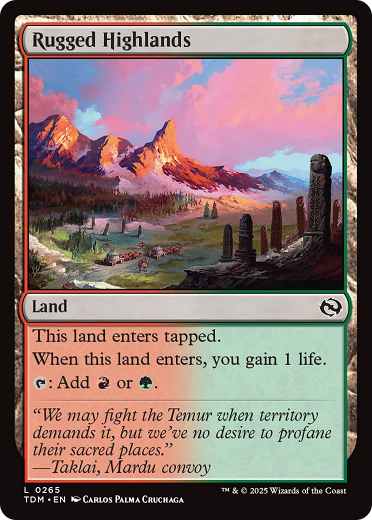 Rugged Highlands [Tarkir: Dragonstorm] | Gear Gaming Fayetteville