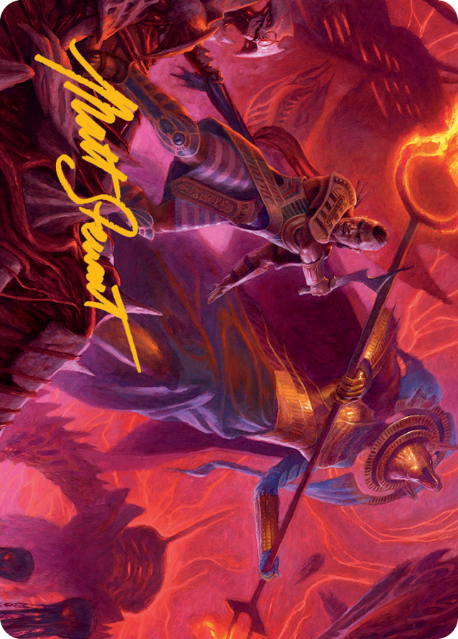 Djeru and Hazoret Art Card (Gold-Stamped Signature) [March of the Machine Art Series] | Gear Gaming Fayetteville