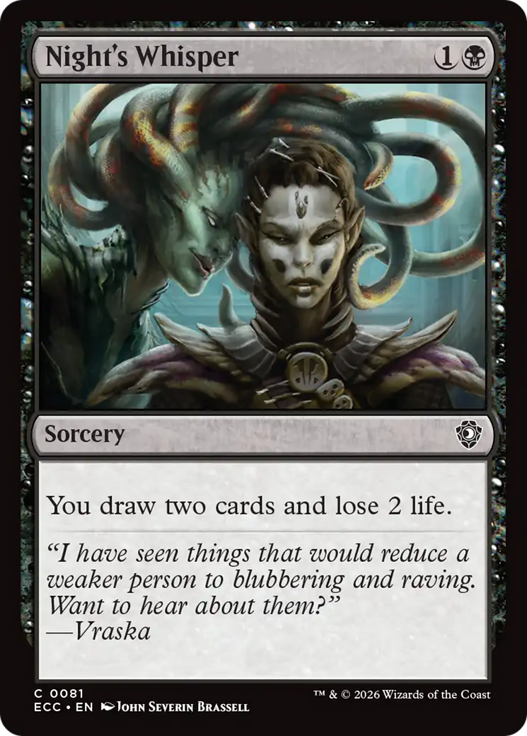 Night's Whisper [Lorwyn Eclipsed Commander] | Gear Gaming Fayetteville