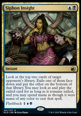 Siphon Insight (Promo Pack) [Innistrad: Midnight Hunt Promos] | Gear Gaming Fayetteville
