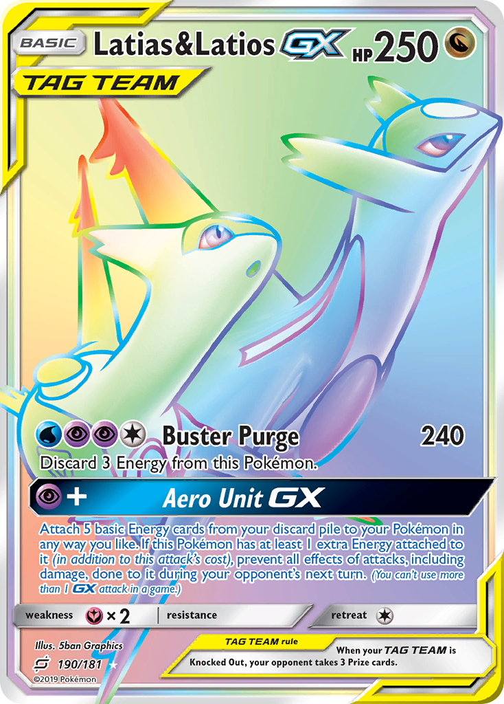 Latias & Latios GX (190/181) [Sun & Moon: Team Up] | Gear Gaming Fayetteville