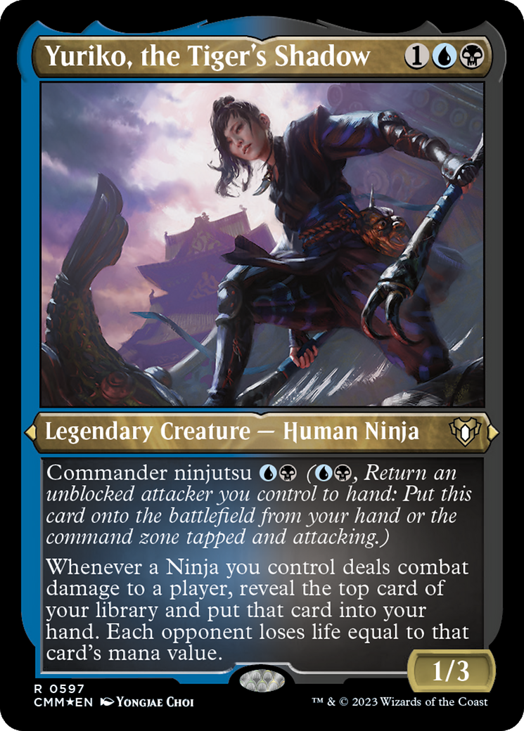 Yuriko, the Tiger's Shadow (Foil Etched) [Commander Masters] | Gear Gaming Fayetteville