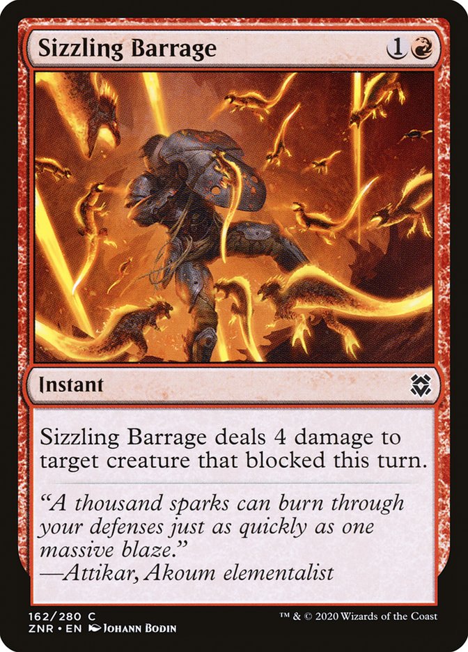 Sizzling Barrage [Zendikar Rising] | Gear Gaming Fayetteville
