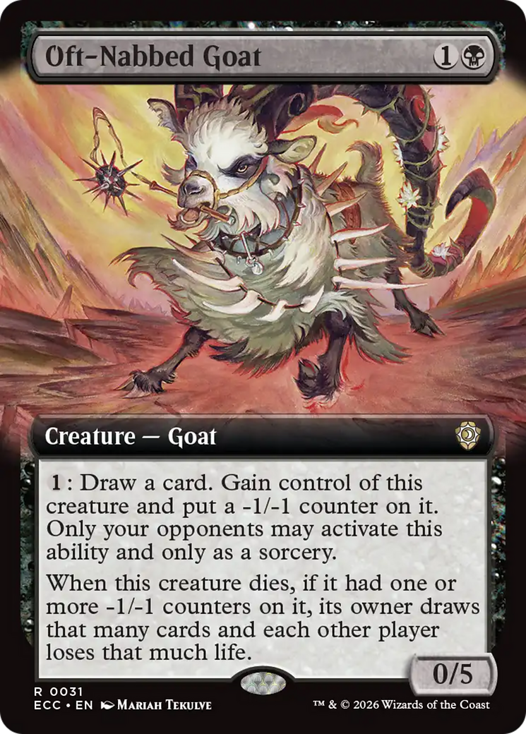 Oft-Nabbed Goat (Extended Art) [Lorwyn Eclipsed Commander] | Gear Gaming Fayetteville
