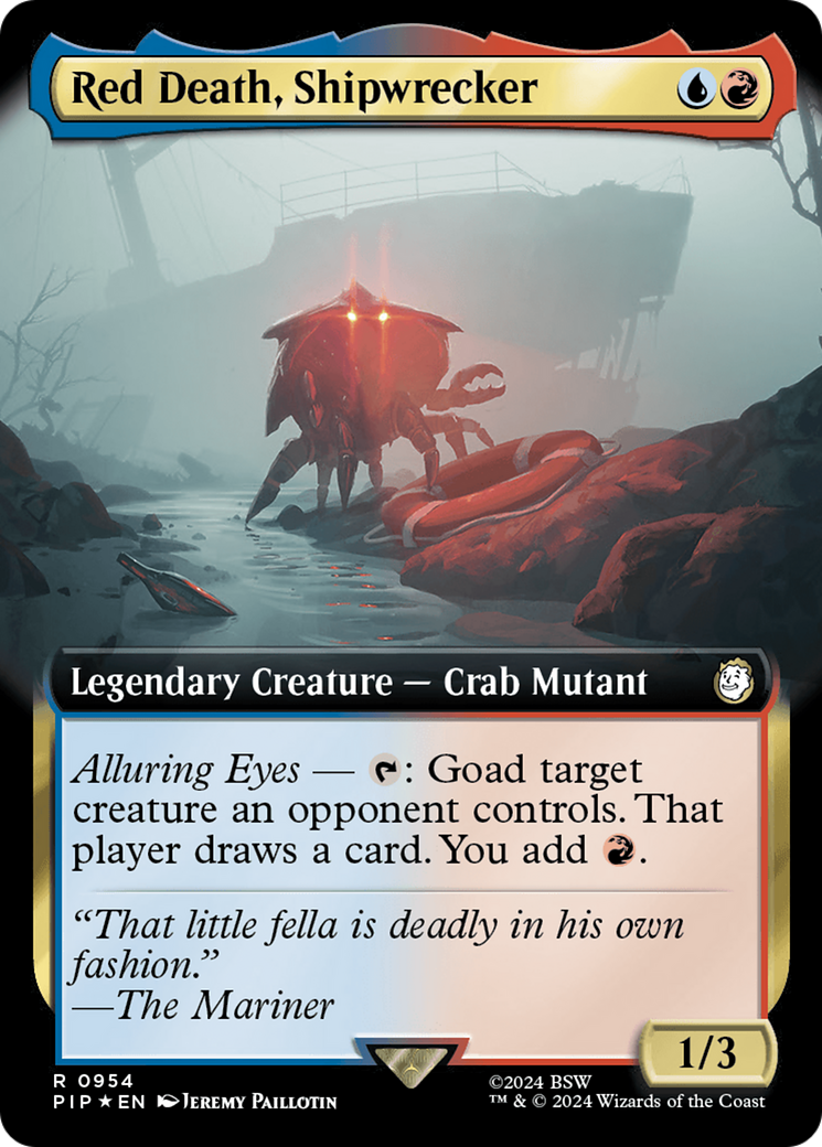 Red Death, Shipwrecker (Extended Art) (Surge Foil) [Fallout] | Gear Gaming Fayetteville