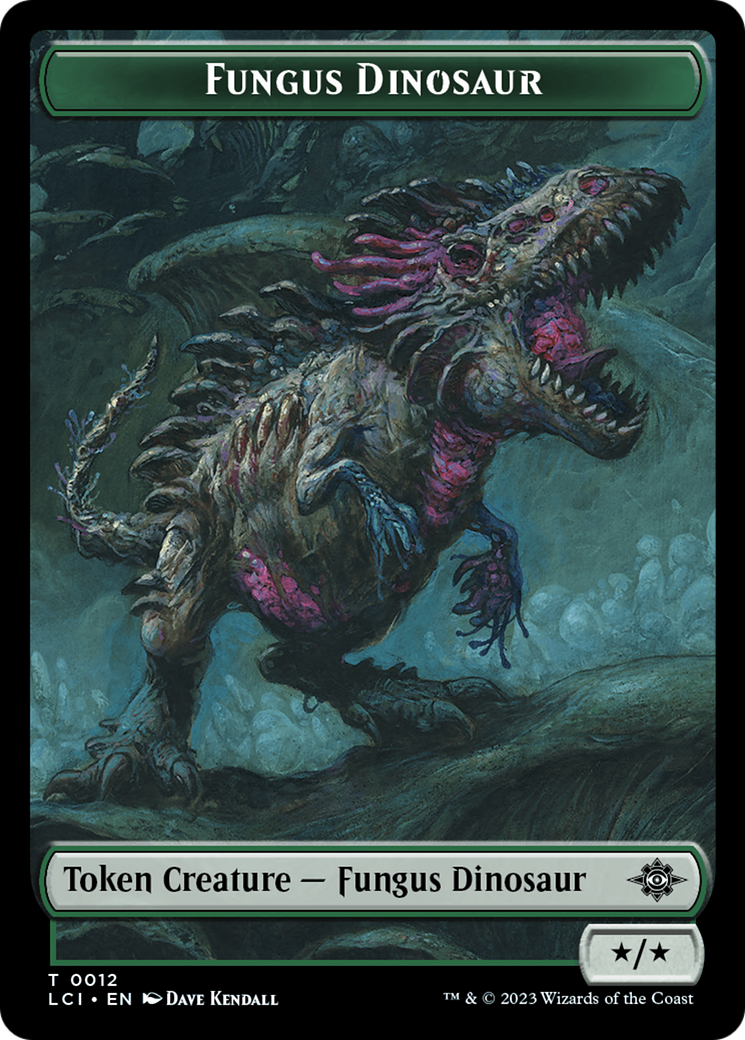 Fungus Dinosaur // Skeleton Pirate Double-Sided Token [The Lost Caverns of Ixalan Tokens] | Gear Gaming Fayetteville