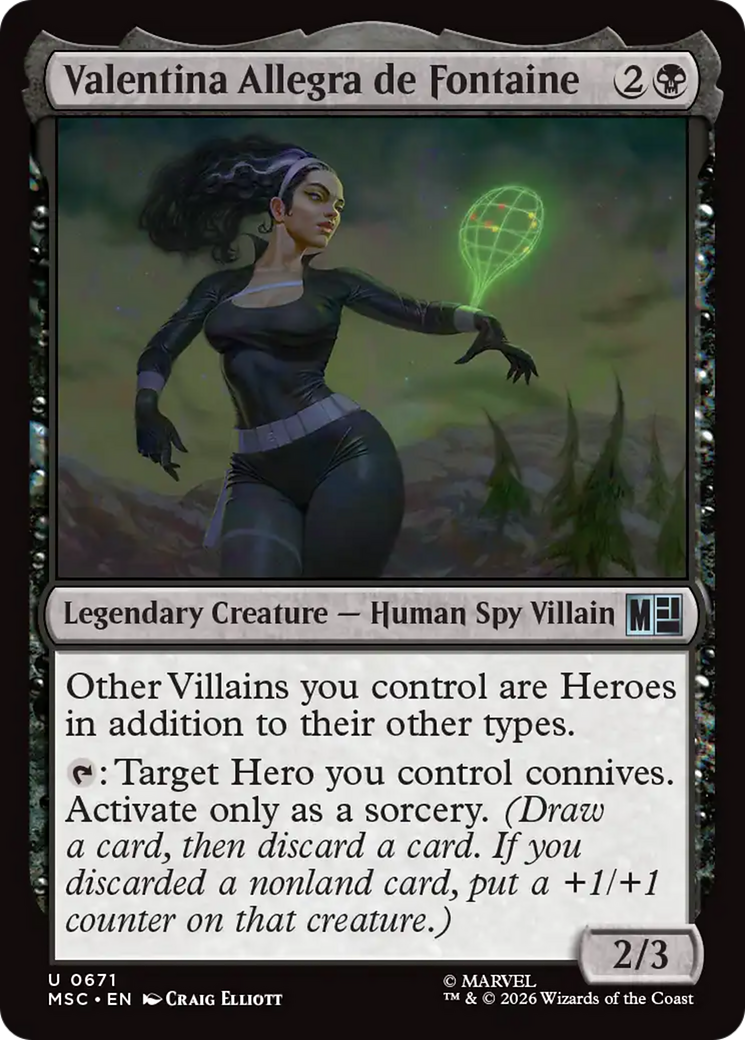 Valentina Allegra de Fontaine [Marvel Super Heroes Commander] | Gear Gaming Fayetteville