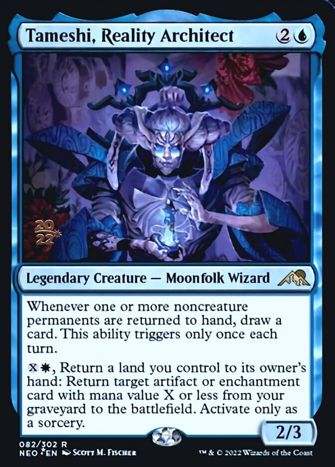 Tameshi, Reality Architect [Kamigawa: Neon Dynasty Prerelease Promos] | Gear Gaming Fayetteville