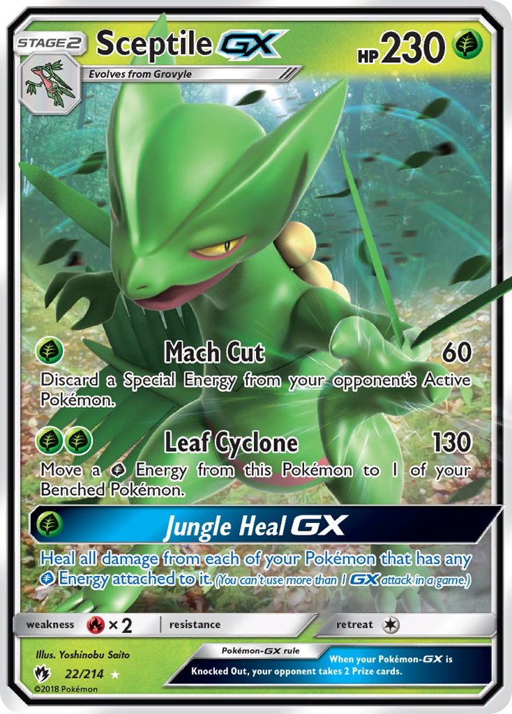 Sceptile GX (22/214) [Sun & Moon: Lost Thunder] | Gear Gaming Fayetteville