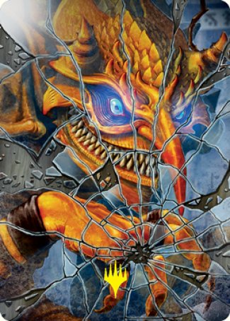 Reflection of Kiki-Jiki Art Card (Gold-Stamped Signature) [Kamigawa: Neon Dynasty Art Series] | Gear Gaming Fayetteville