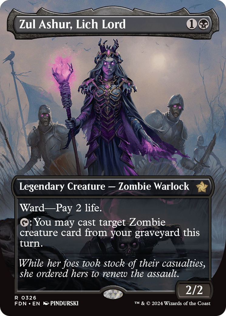 Zul Ashur, Lich Lord (Borderless) [Foundations] | Gear Gaming Fayetteville