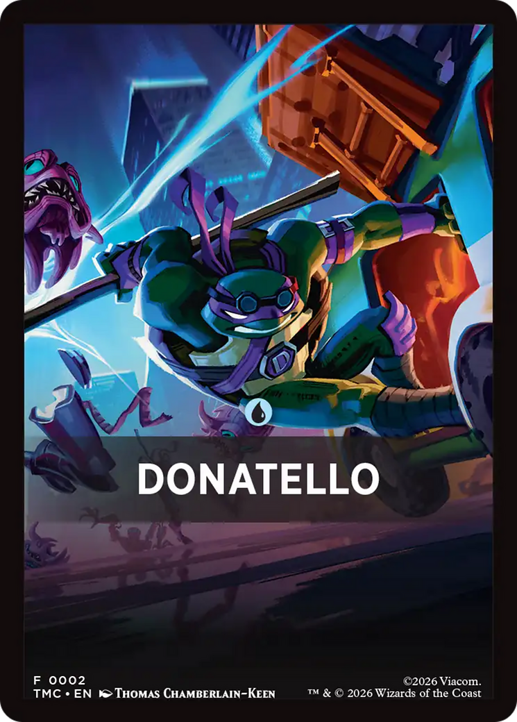Donatello Theme Card [Teenage Mutant Ninja Turtles Commander Tokens] | Gear Gaming Fayetteville