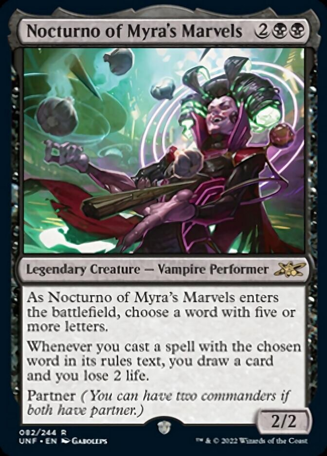 Nocturno of Myra's Marvels [Unfinity] | Gear Gaming Fayetteville