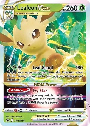 Leafeon VSTAR (SWSH195) (Jumbo Card) [Sword & Shield: Black Star Promos] | Gear Gaming Fayetteville