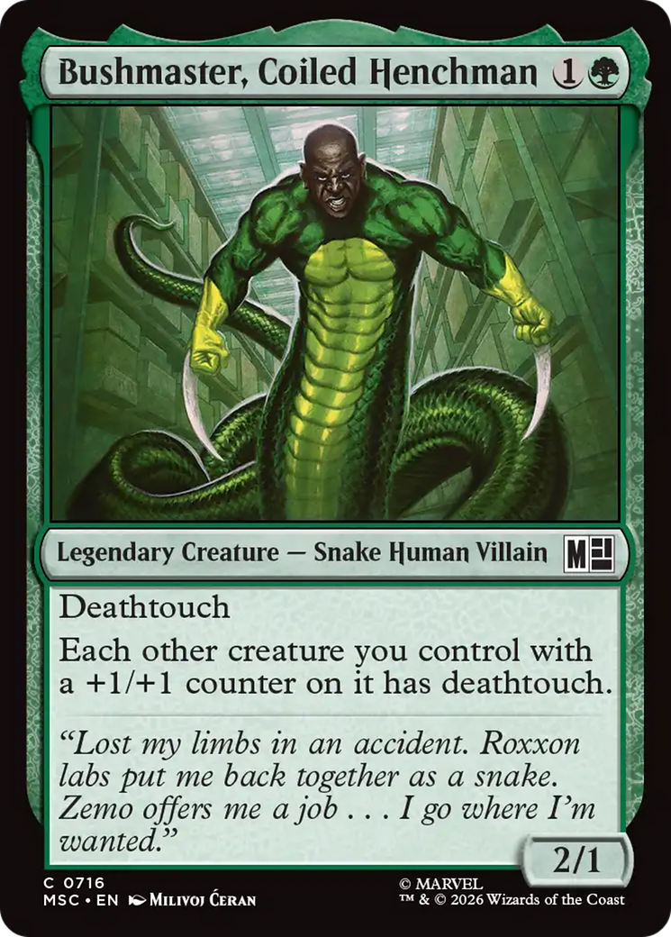 Bushmaster, Coiled Henchman [Marvel Super Heroes Commander] | Gear Gaming Fayetteville