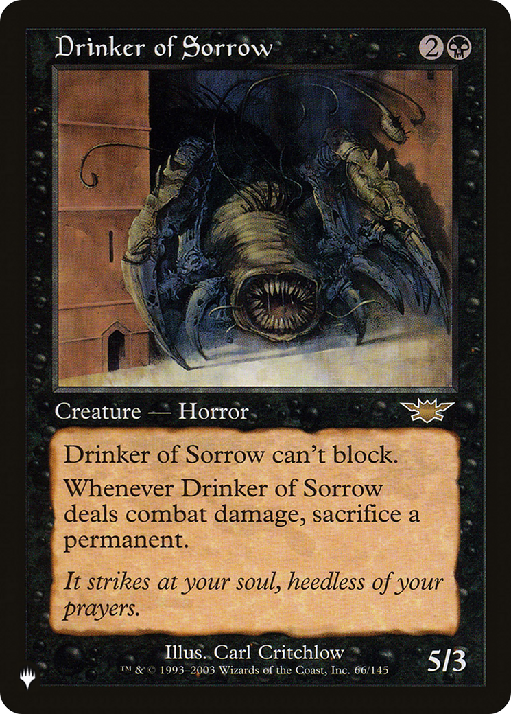 Drinker of Sorrow [The List] | Gear Gaming Fayetteville