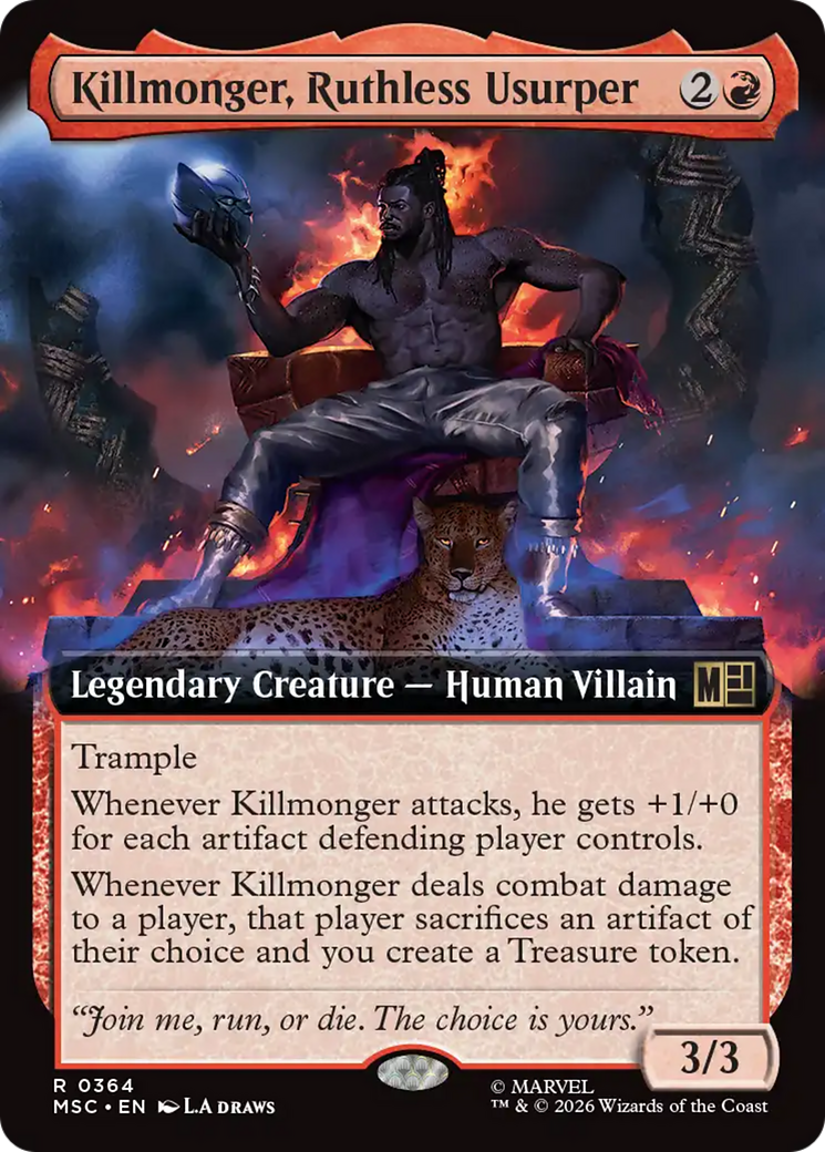 Killmonger, Ruthless Usurper (Extended Art) [Marvel Super Heroes Commander] | Gear Gaming Fayetteville