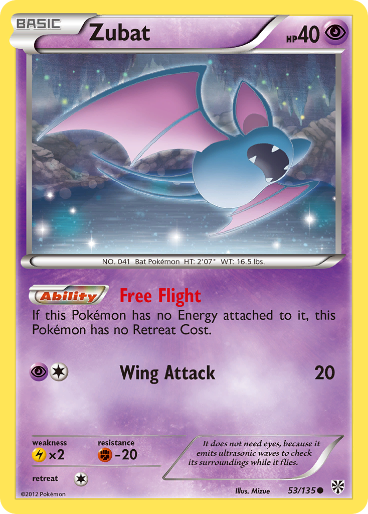 Zubat (53/135) [Black & White: Plasma Storm] | Gear Gaming Fayetteville