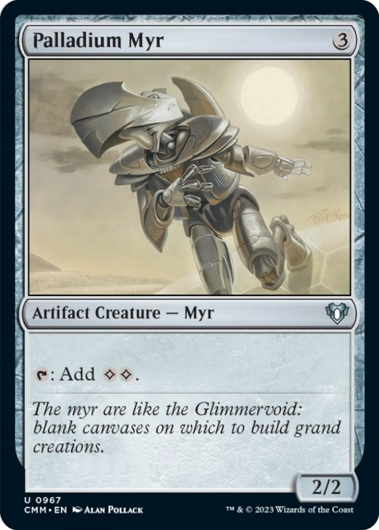 Palladium Myr [Commander Masters] | Gear Gaming Fayetteville