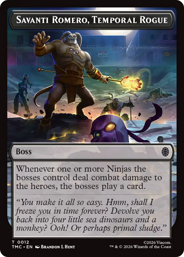 Savanti Romero, Temporal Rogue [Teenage Mutant Ninja Turtles Commander Tokens] | Gear Gaming Fayetteville