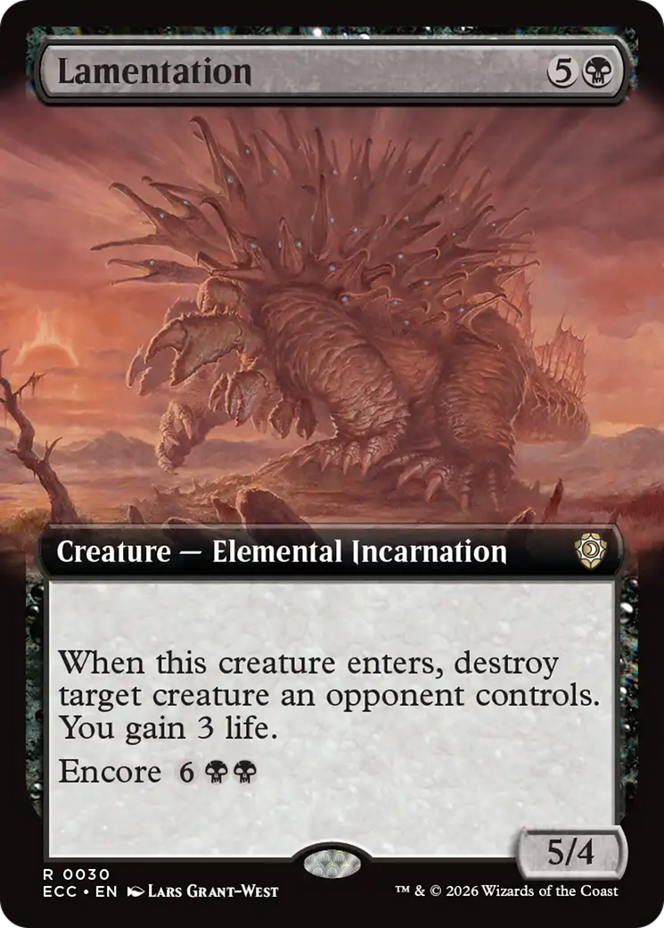 Lamentation (Extended Art) [Lorwyn Eclipsed Commander] | Gear Gaming Fayetteville