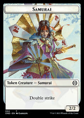 Phyrexian Mite (011) // Samurai Double-Sided Token [Phyrexia: All Will Be One Tokens] | Gear Gaming Fayetteville